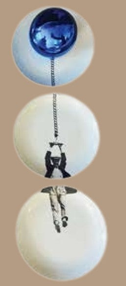 Cj. 3 Pratos 10cm Balões Homem e balão.