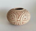 Vaso Marajoara Bolinha Cerâmica Clara
