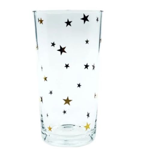 Copo de Vidro  Drink Estrelas Ouro