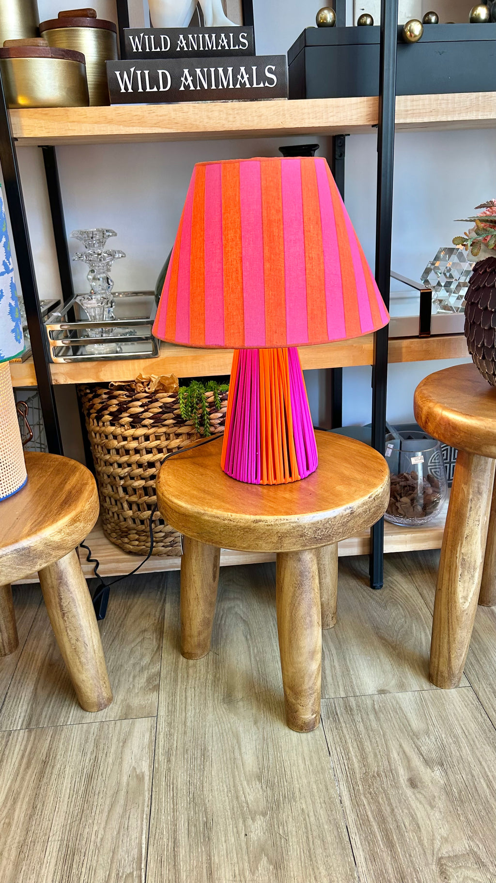 Abajur Orange and Pink