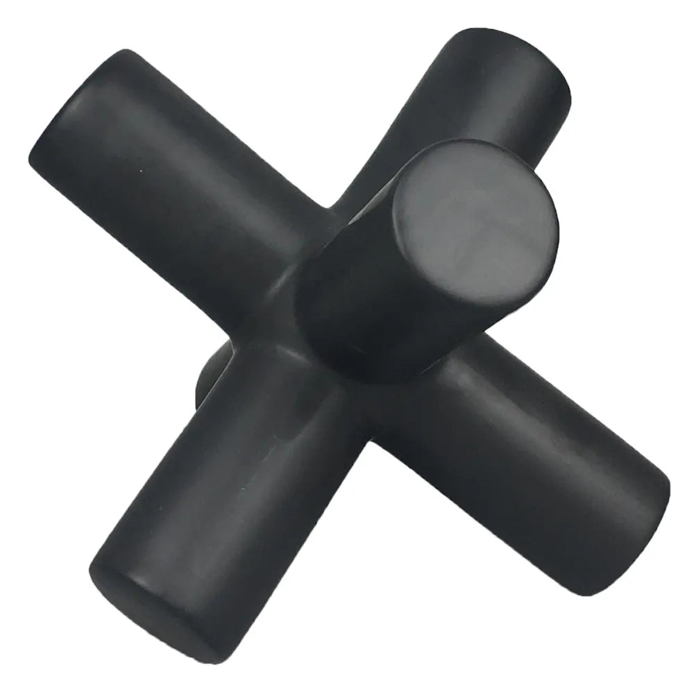 Escultura Decorativa de Cerâmica Preto Fosco 12cm X 12cm X 10cm