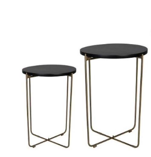 CONJUNTO 3 MESAS DE CANTO THIRSA C PRETA