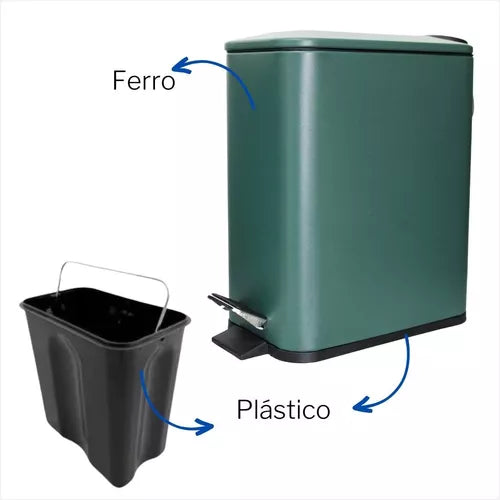 LIXEIRA C/PEDAL OMEGA 5