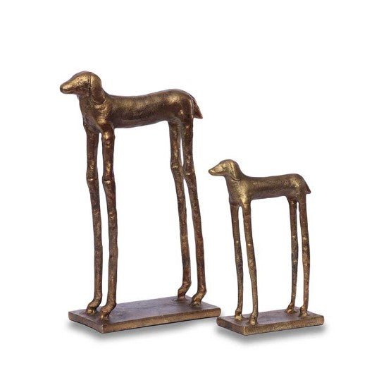 ESTÁTIUA EM ALUMINIO/BRONZE KENNEL III - AQUI VC DECORA