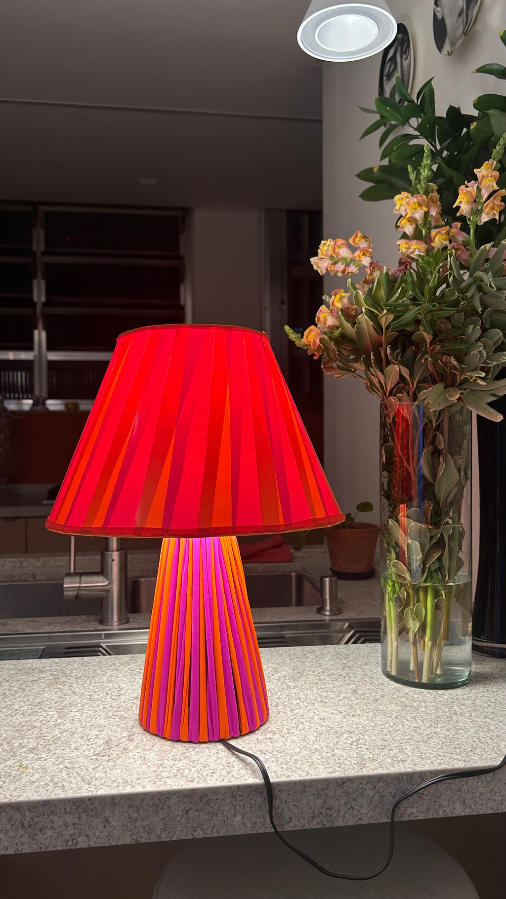 Abajur Orange and Pink
