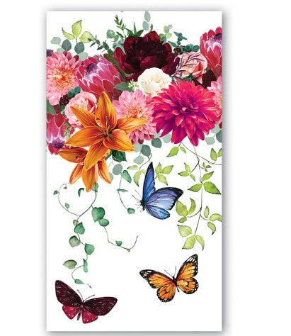 GUARDANAPO HOSTESS SWEET FLORAL MELODY - MICHEL DESIGN WORKS - AQUI VC DECORA