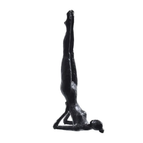 ESCULTURA YOGA MAOS ATRAS PRETA 28CM