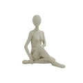 ESCULTURA MULHER FAZENDO POSE CREME 24CM