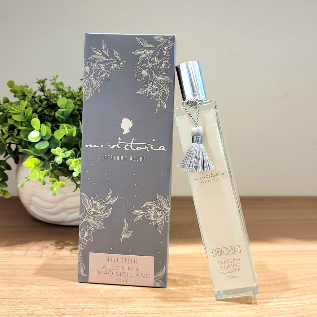 Home spray 100ml lux - COURO & BERGAMOTA - AQUI VC DECORA