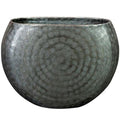 JARDINEIRA NYNKE  METAL CHUMBO 19X12X18CM - AQUI VC DECORA