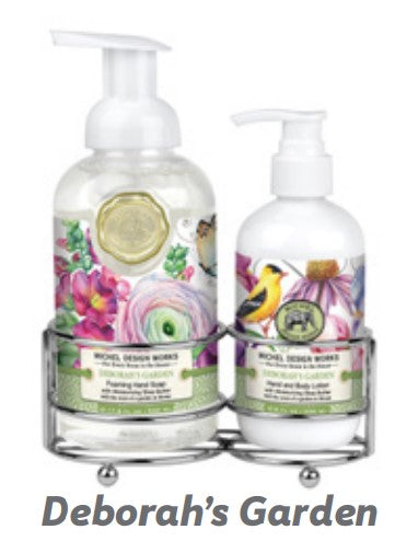 KIT HIDRATANTE  E SABONETE DEBORAHS GARDEN - MICHEL DESIGN WORKS - AQUI VC DECORA