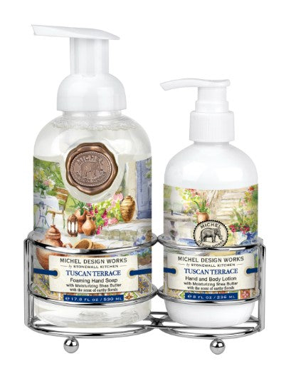 KIT HIDRATANTE  E SABONETE TUSCAN TERRACE - MICHEL DESIGN WORKS - AQUI VC DECORA