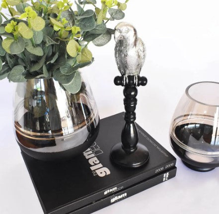 VASO PRETO OXEN G 23 CM