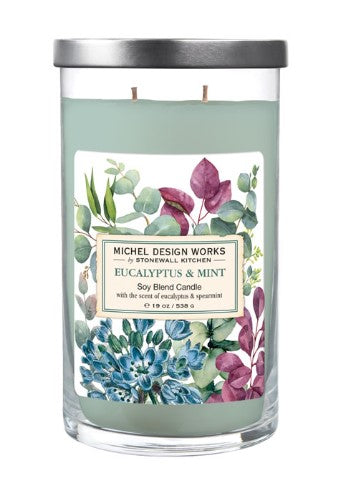 VELA COPO G 2 PAVIOS 110H EUCALYPTUS E MINT - MICHEL DESIGN WORKS - AQUI VC DECORA