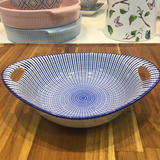 BOWL OVAL CERAMICA ESTAMPADA