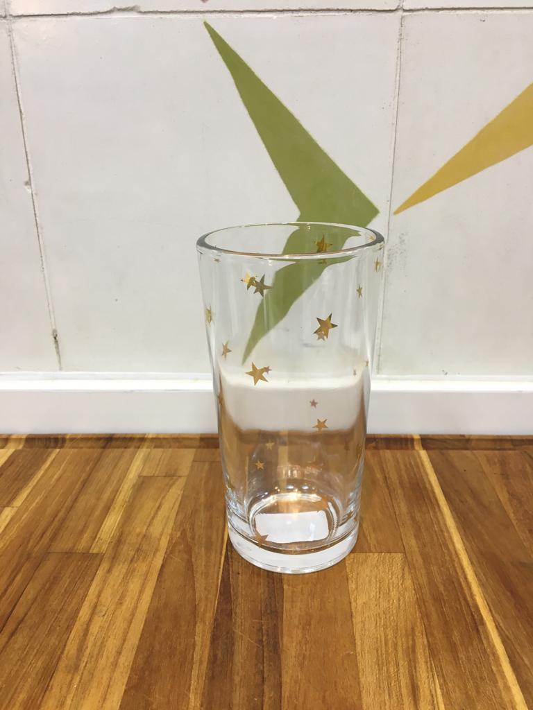 Copo de Vidro  Drink Estrelas Ouro