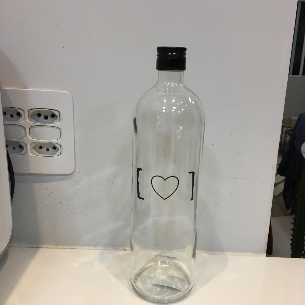 Garrafa p/ Geladeira Estampa '[coração]'