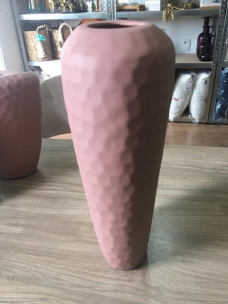 VASO BOLHAS FOSCO G ROSA DESERTO
