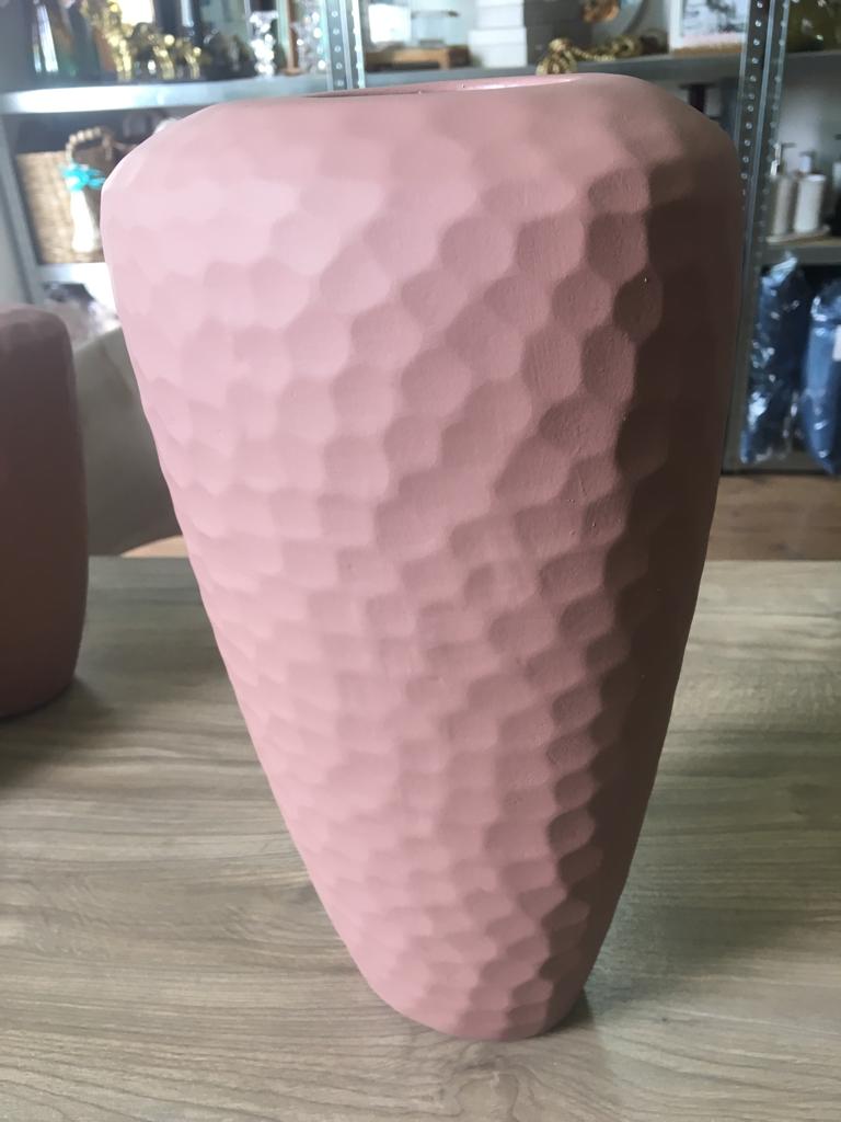 VASO BOLHAS FOSCO G ROSA DESERTO