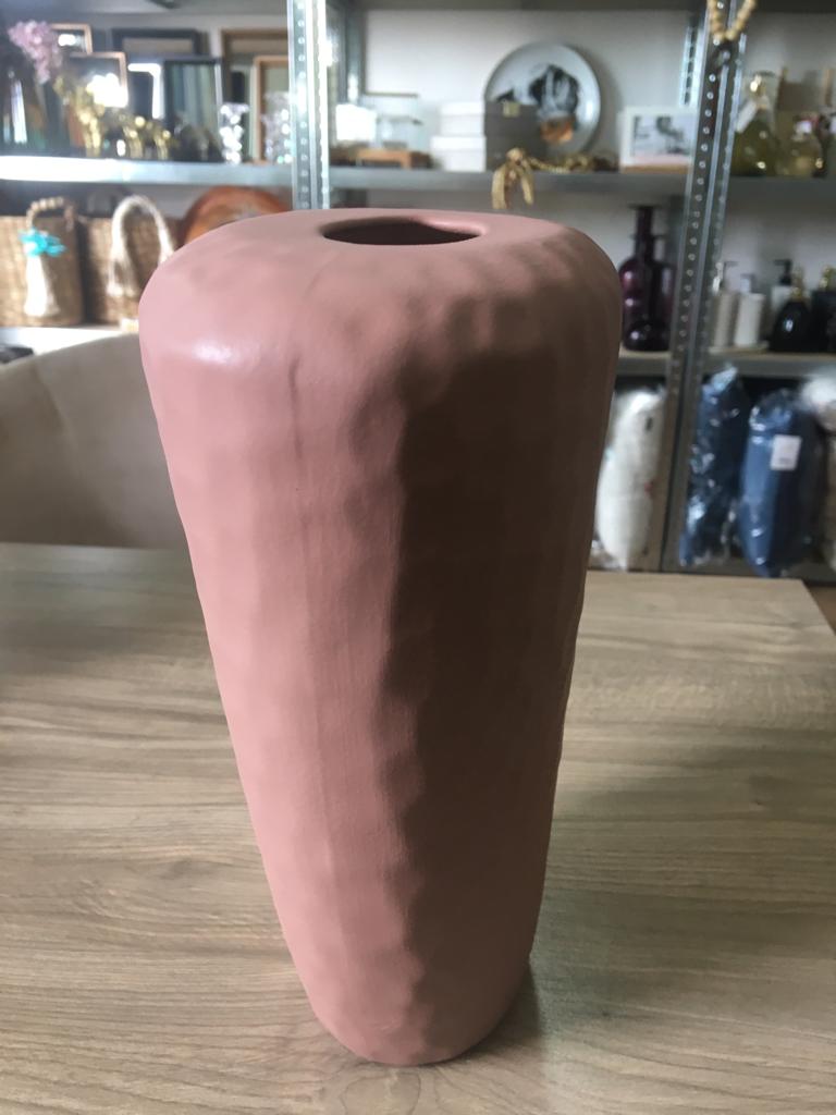 VASO BOLHAS FOSCO G ROSA DESERTO