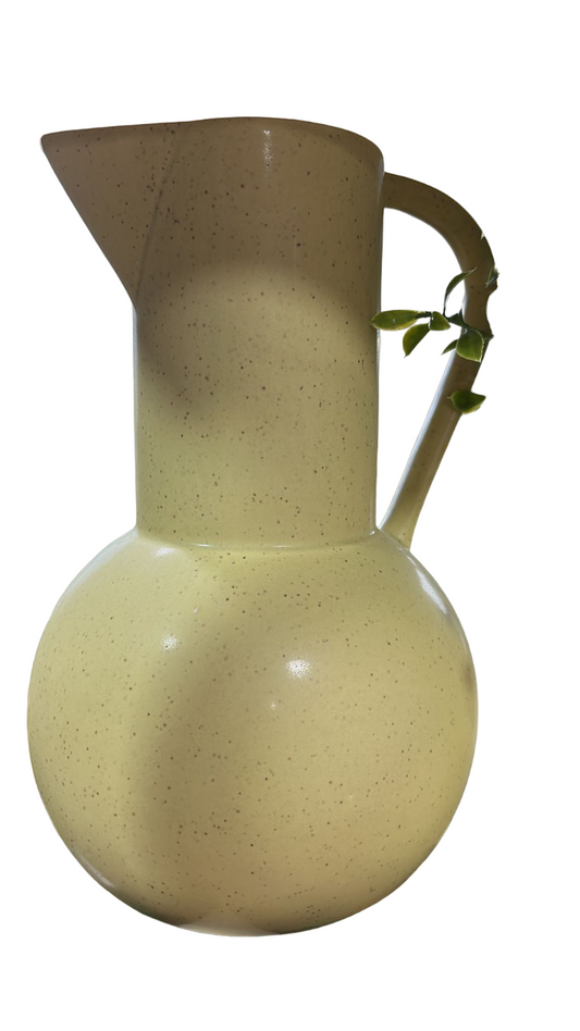 VASO CERÂMICA AMARELO DL0095 - AQUI VC DECORA