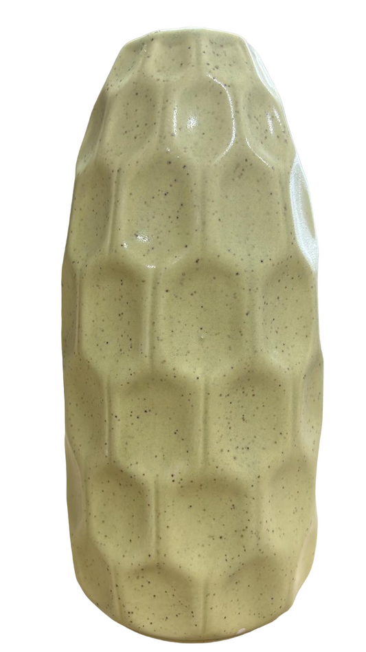 VASO CERÂMICA AMARELO DL0083 - AQUI VC DECORA