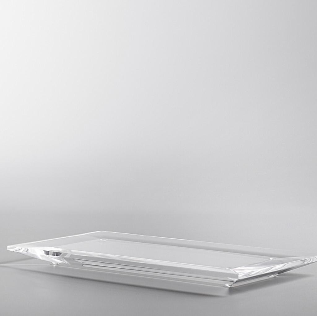 BANDEJA BASE FLOAT LAVABO EM ACRILICO 28cm - GD Acrilico Design - AQUI VC DECORA