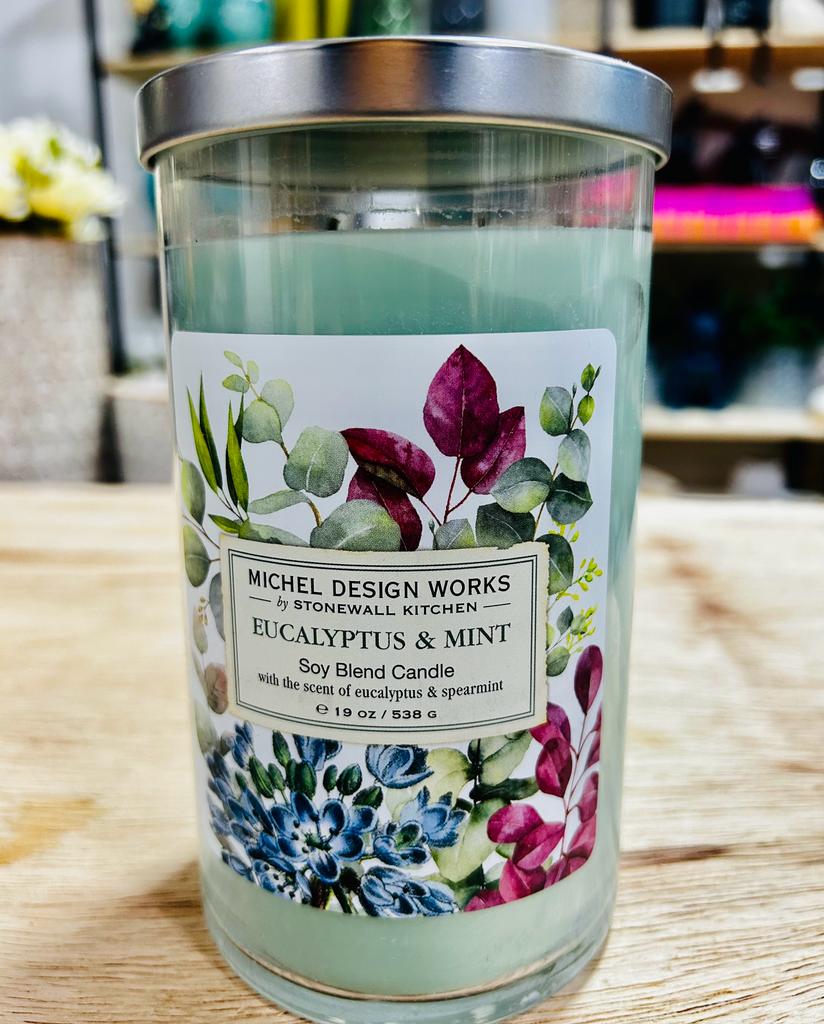 VELA COPO G 2 PAVIOS 110H EUCALYPTUS E MINT - MICHEL DESIGN WORKS - AQUI VC DECORA