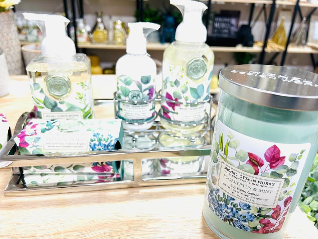 VELA COPO G 2 PAVIOS 110H EUCALYPTUS E MINT - MICHEL DESIGN WORKS - AQUI VC DECORA