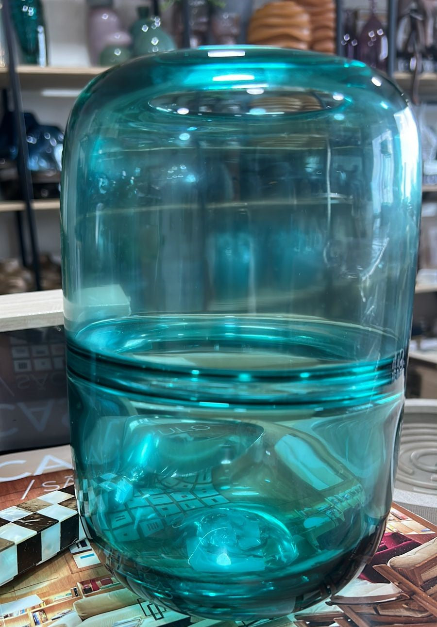 Vaso Veneza Turquesa -13,5x19cm