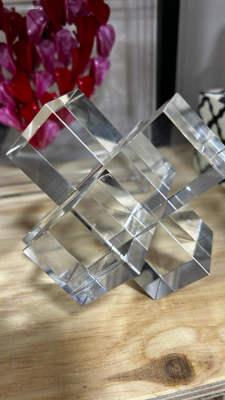 PEÇA DECORATIVA EM VIDRO DECOR