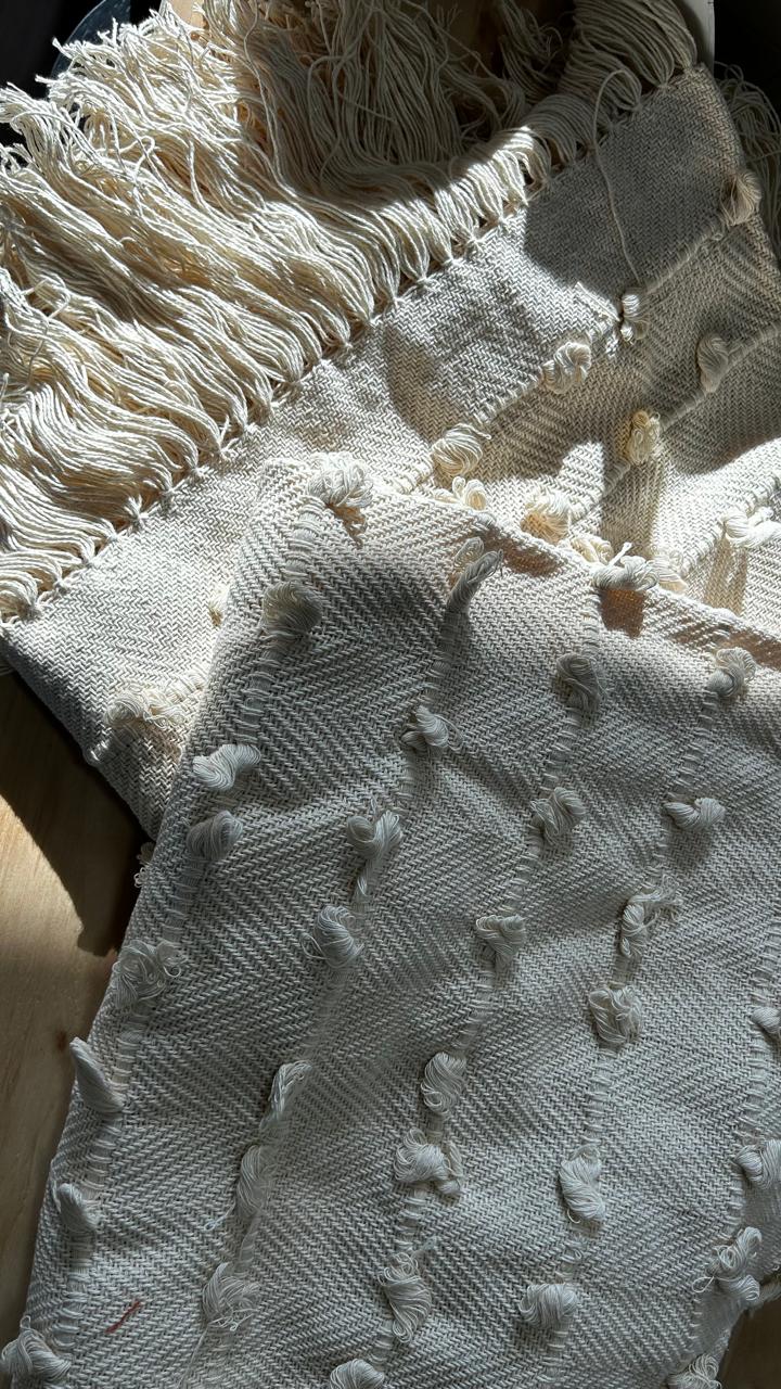 MANTA XALE  CORDEL NOZINHO 1.60X1.60 CRU