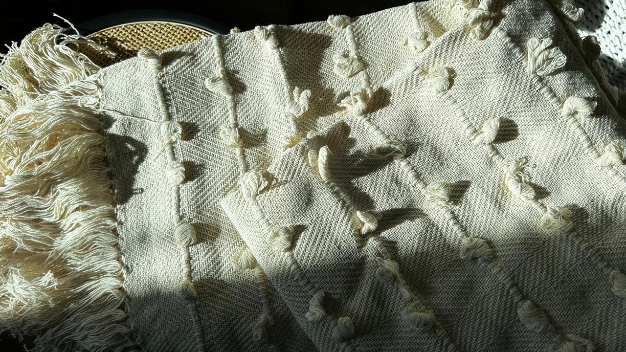 MANTA XALE  CORDEL NOZINHO 1.60X1.60 CRU