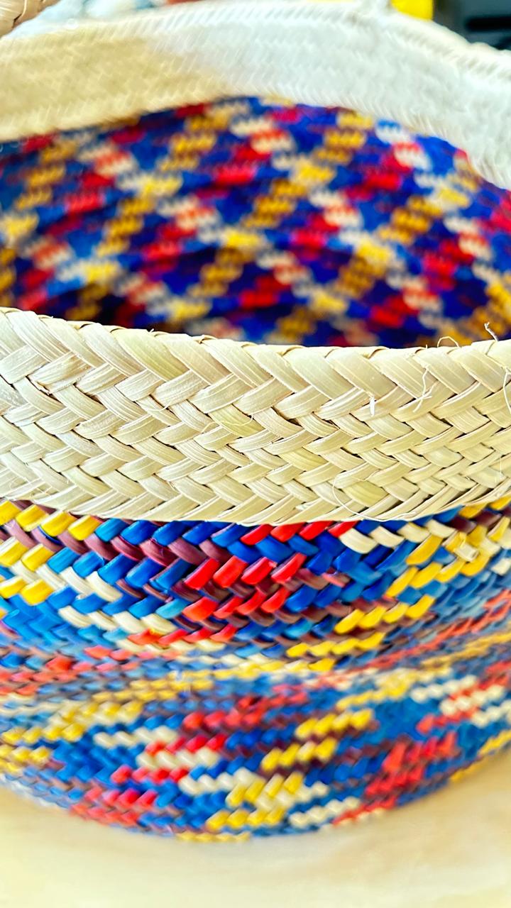 CESTO COLORE FIBRA NATURAL