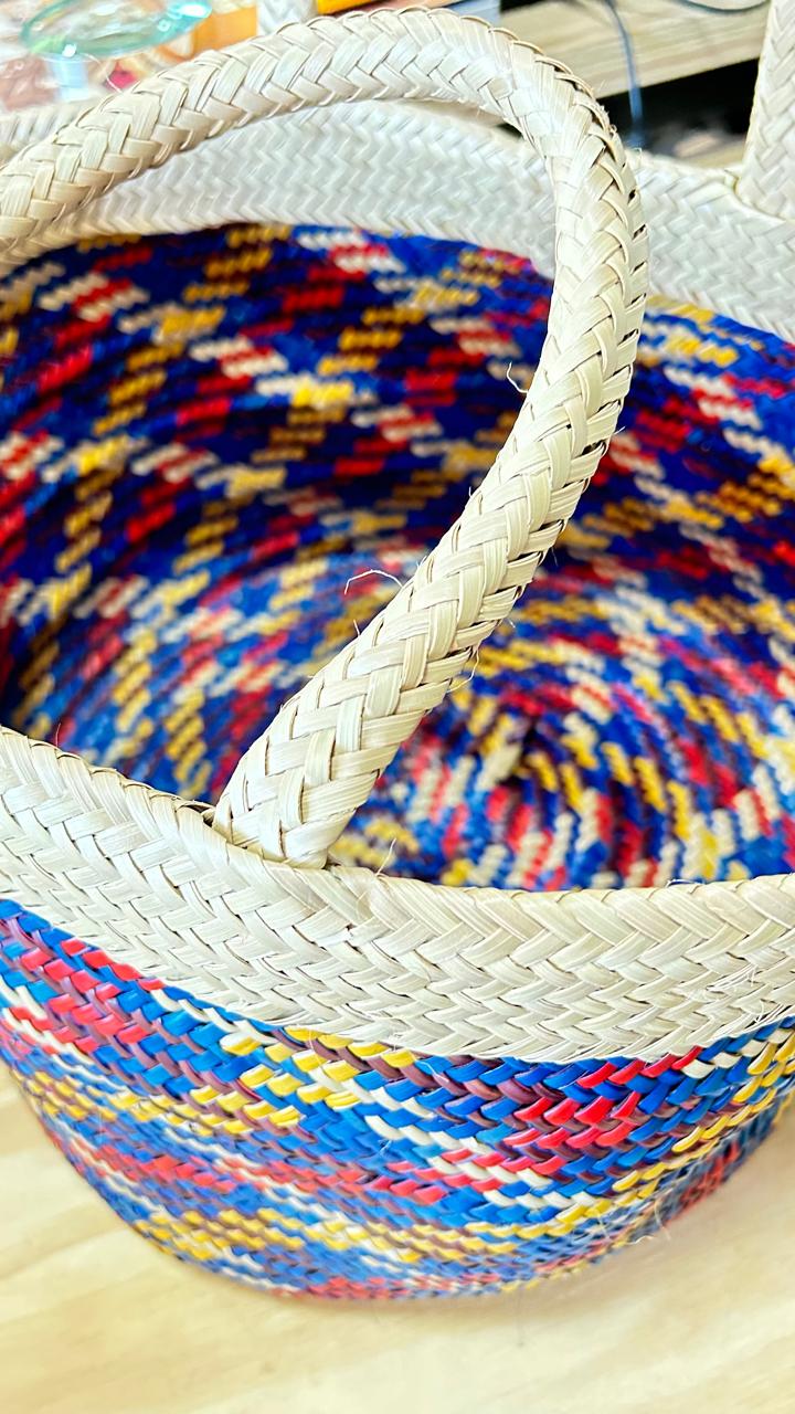 CESTO COLORE FIBRA NATURAL