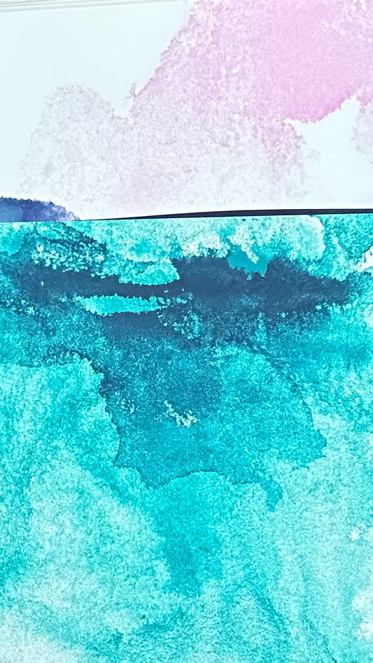 QUADRO AQUARELLA PINK BLUE II