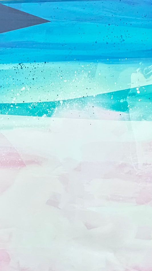 QUADRO AQUARELLA PINK BLUE I
