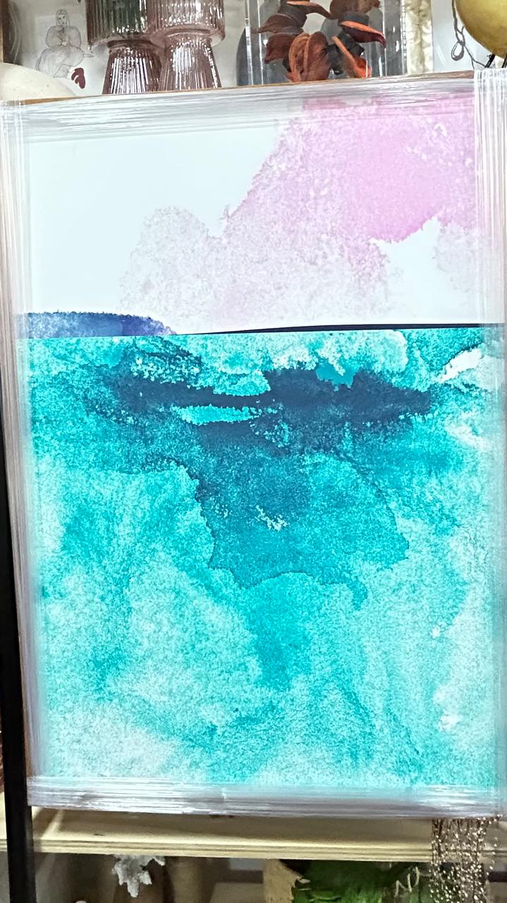 QUADRO AQUARELLA PINK BLUE II