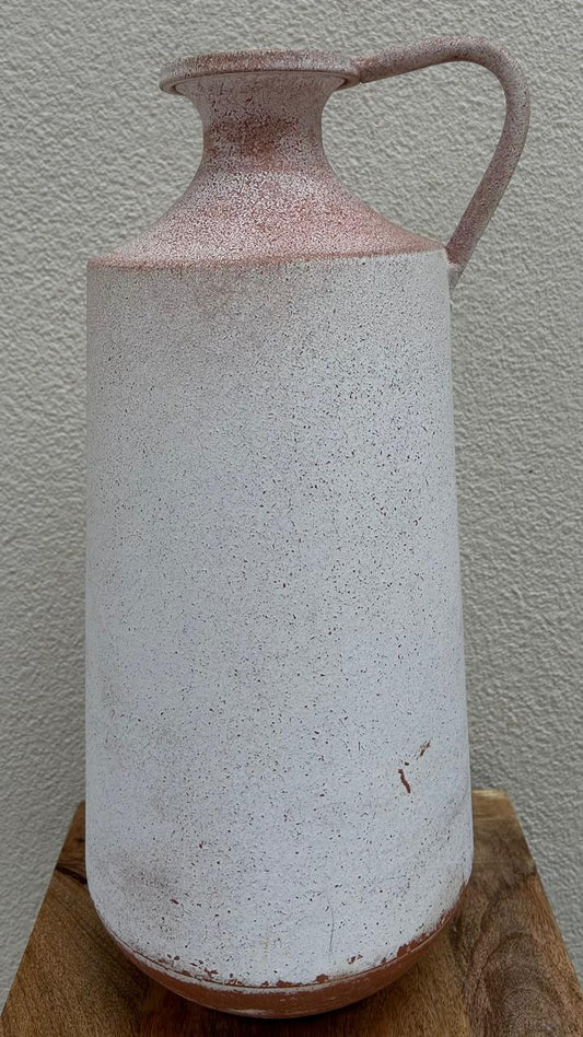 VASO DECORATIVO EM METAL ENVELHECIDO