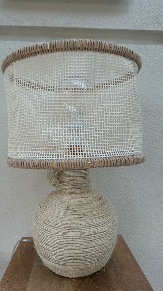 ABAJUR TELINHA E SISAL