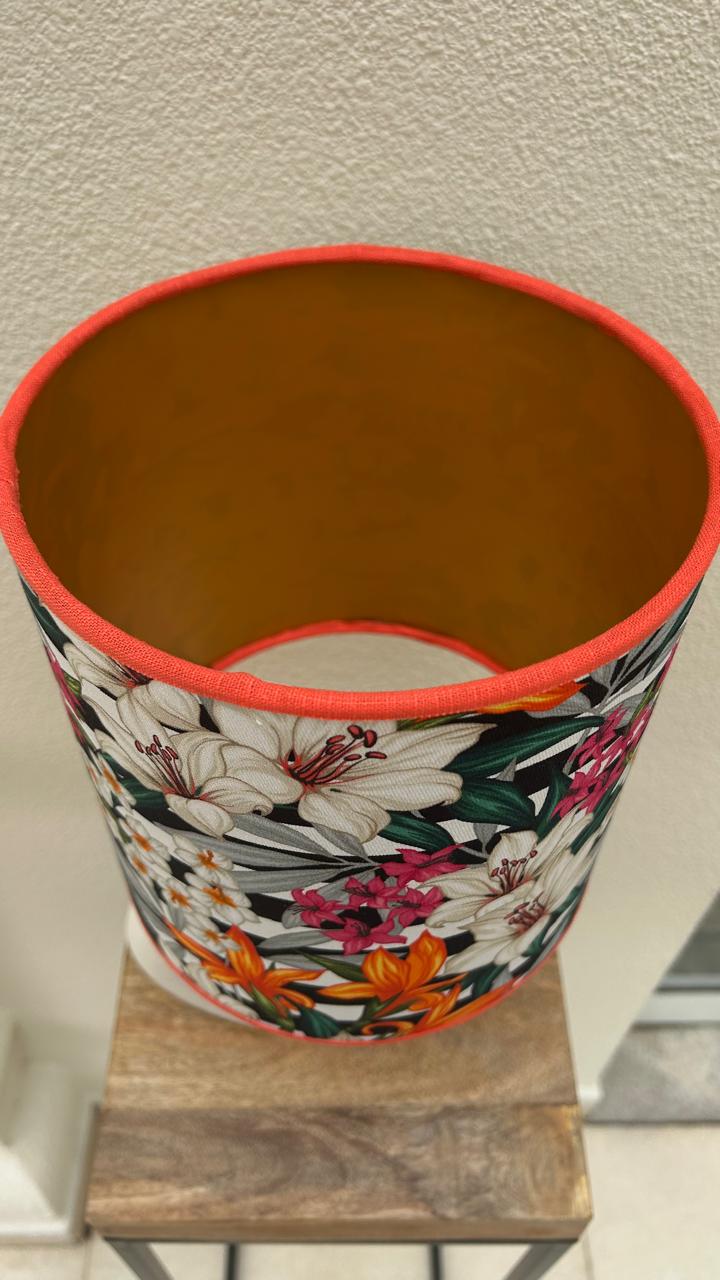 Cúpula Jardim Tropical Coral Dourado