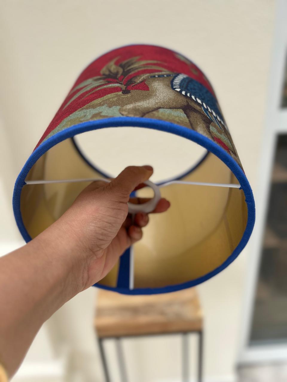 Cúpula Elefante Majestade Vermelho Azul