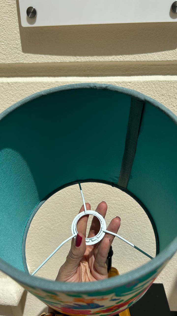 Cúpula Floral Tropical Turquesa – Colorida e Artesanal