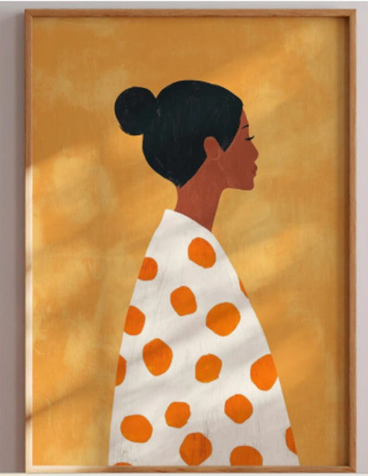 quadro mulher serenidade solar