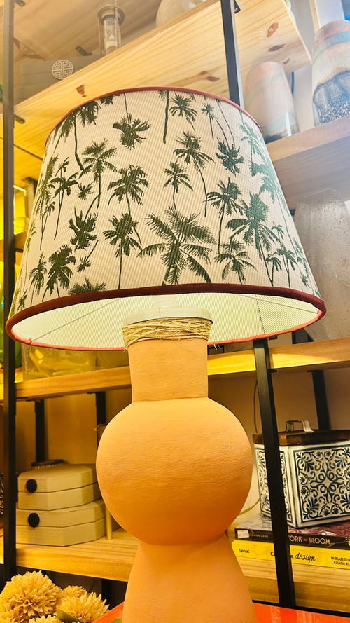 Abajur Palma Toscana – Base Vaso cerâmica