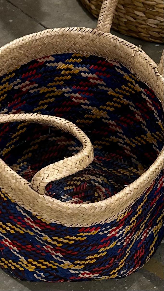 CESTO COLORE FIBRA NATURAL