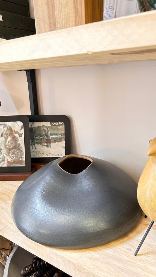 VASO SEIXO CHUMBO/TABACO