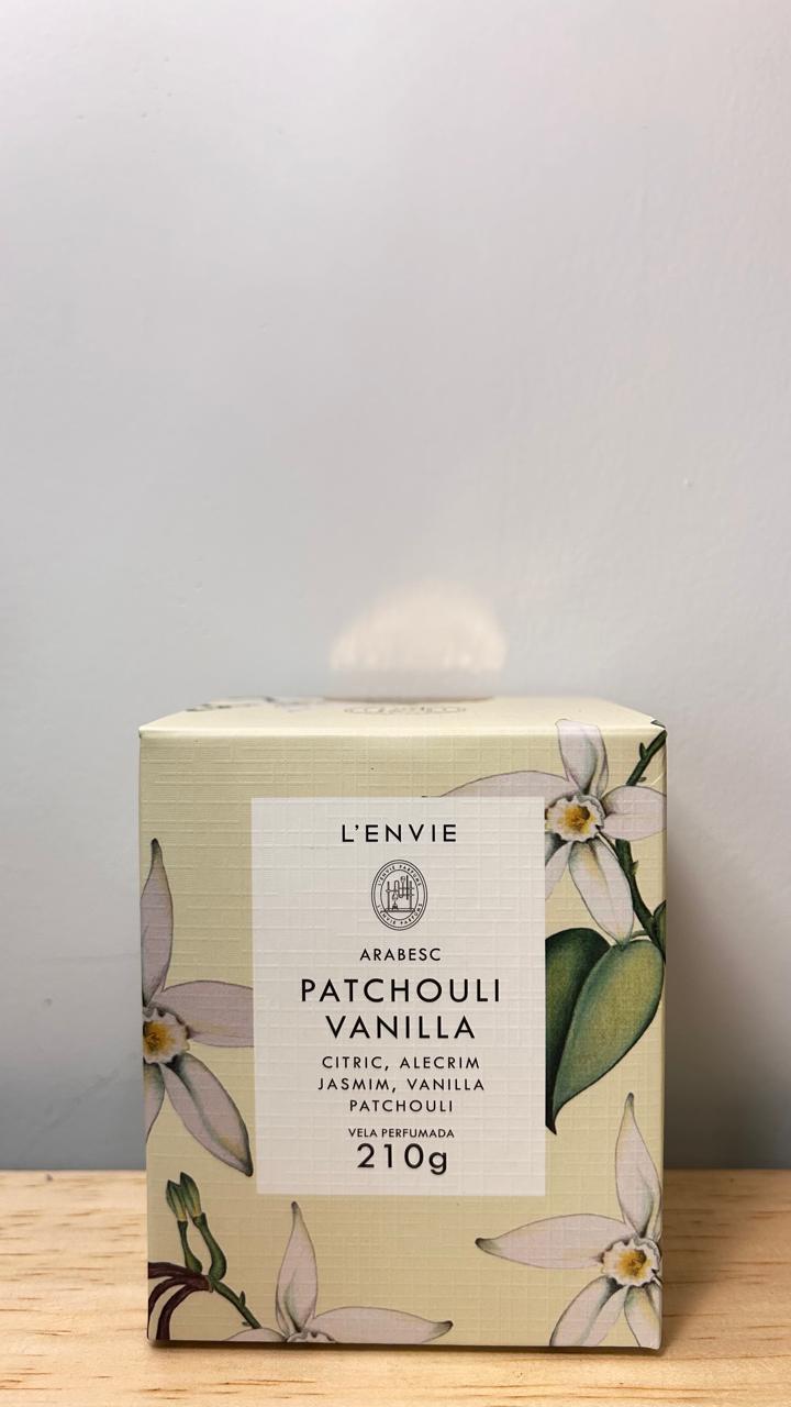 VELA PERFUMADA PATCHOULI VANILLA ARABESC - 210G