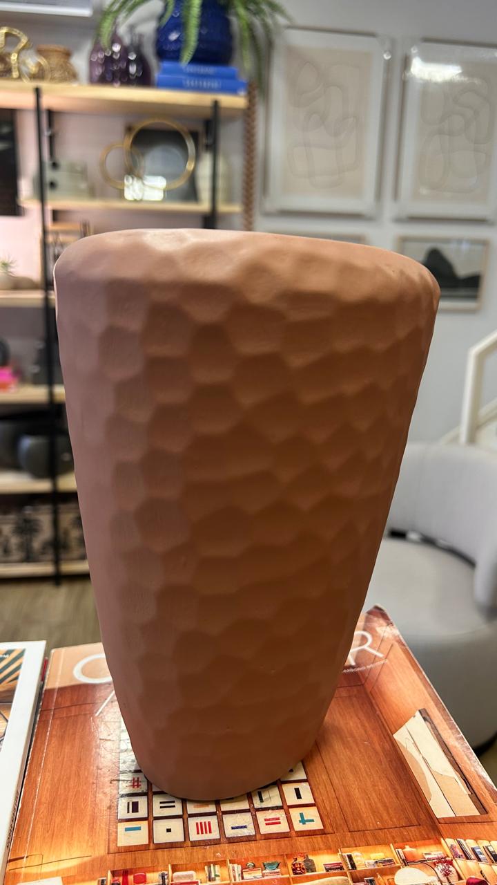 VASO BOLHAS FOSCO P ROSA DESERTO