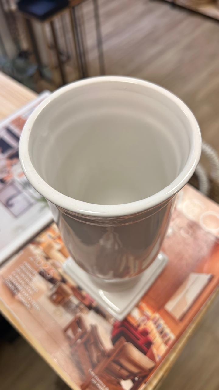 VASO CERÂMICA PEDESTAL